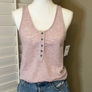 Melrose and Market Pink Striped Tank Top